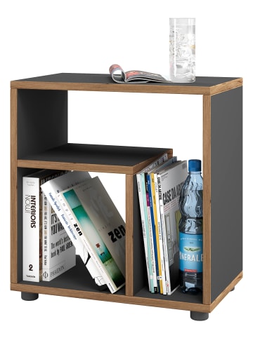 Holz Beistelltisch Couchtisch Sofatisch Zeito in Anthrazit / Honig-Eiche