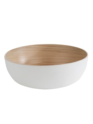 Schale "FRIDA" in Beige/Weiß Ø 30 cm, H: 9,5 cm 