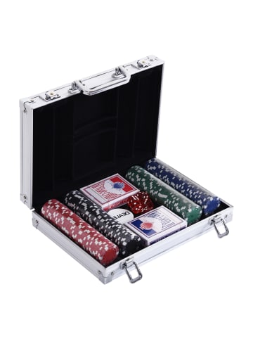Pokerkoffer,4 x 50 Chips,Mehrfarbig
