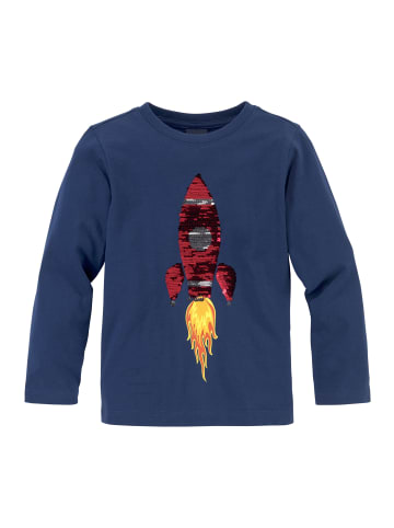 Langarmshirt in marine