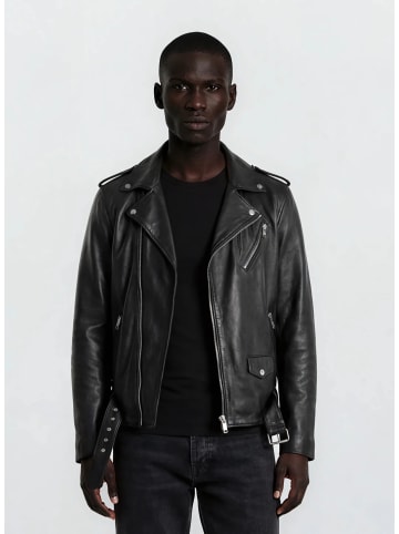 Lederjacke Easton in Schwarz