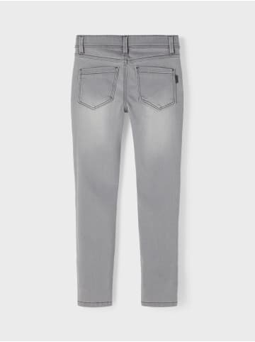 Slim Fit Denim Jeans NKMSILAS in Hellgrau