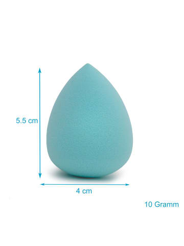 5er Set Make Up Schwamm Kosmetik Schmink Schwämmchen Sponge in Hell Blau