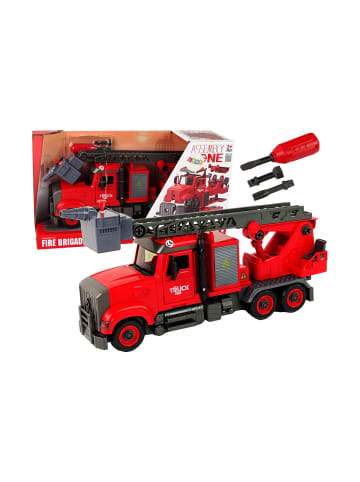 Feuerwehrauto Feuerwehr zum Abschrauben von Zubehör Rot