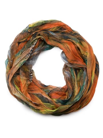 Loop mit Feder Muster in Orange