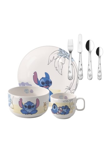 7-tlg. Kindergeschirr-Set Disney Stitch in Bunt