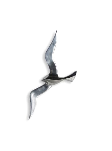 Wandobjekt "Flying Birds" in Silber - H. 48 cm - B. 19 cm