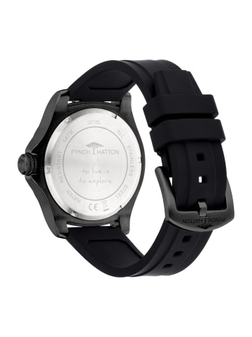 Armbanduhr The Elegant Silicone in schwarz
