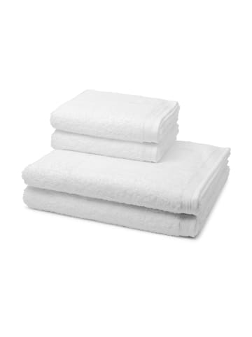 2 X Handtuch 2 X Duschtuch im Set Superwuschel in Snow