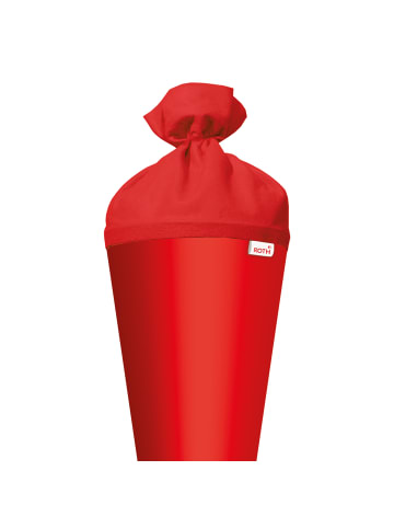 Bastel-Schultüte groß rot 70 cm Filzverschluss rot in Rot