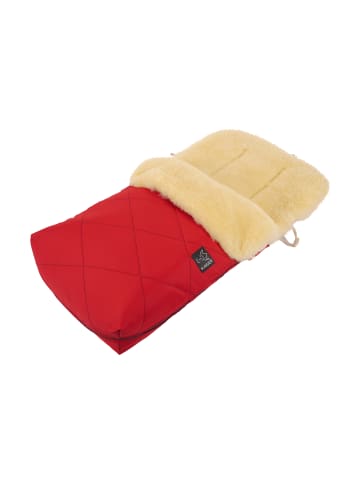 Lammfell - Kinderwagen Fußsack Natura red