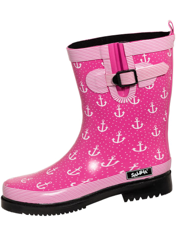 Regenstiefel Marleen in fuchsia/multi