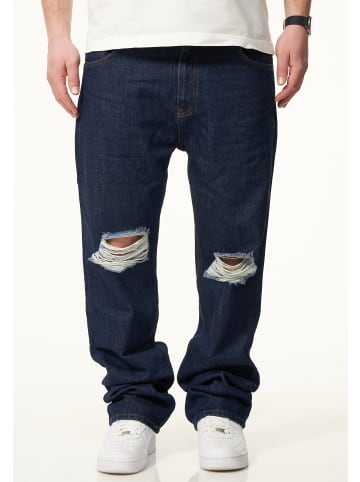 Jeans - DCPARADERA Lange Hose Ripped Straight-Fit in Indigo