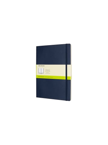 Notizbuch mit weichem Einband, Blanko "Classic" in Saphir