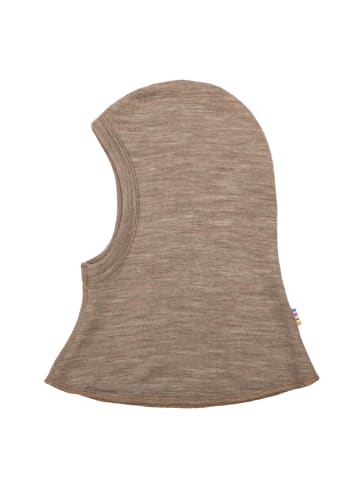 Schalmütze Merinowolle/Seide in beige