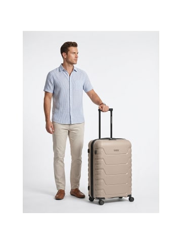 Edition 01 4 Rollen Trolley 66 cm mit Dehnfalte beige