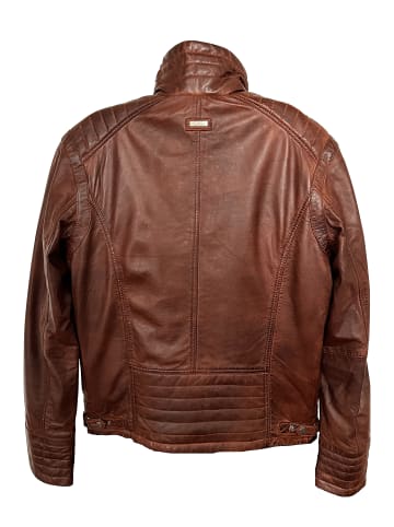 Herren Lederjacke  in cognac braun