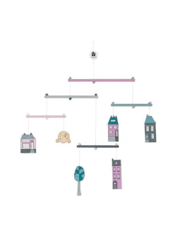 Baby Holzmobile Stadt Mädchen 76 cm hoch