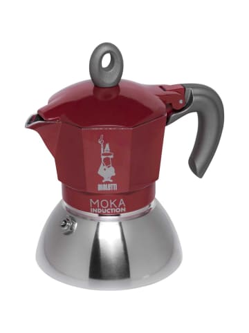 Kaffeemaschine Moka Induction in Silber