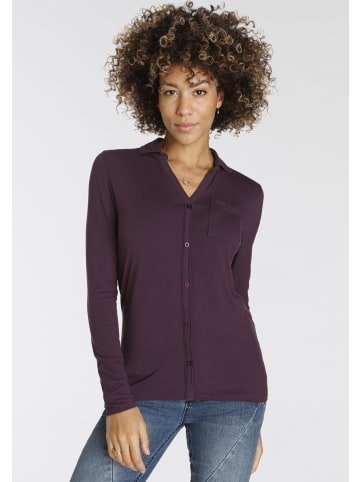 Langarmshirt in pflaume