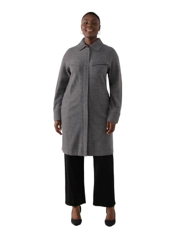 Jacke in hellgrau mélange