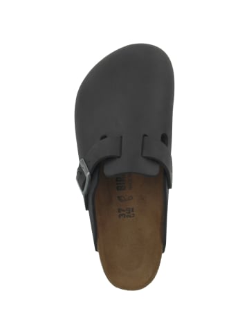 Clogs Boston Geöltes Nubukleder normal in schwarz