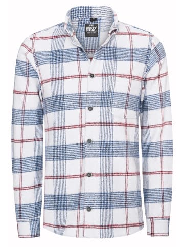 Holzfäller Flanell Hemd in Ecru / Navy