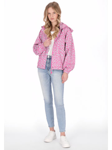 Women Jacket in aqua pink leo