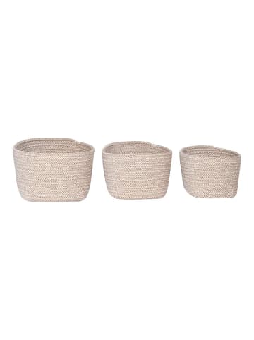 Korb Cadima 3er Set Beige 18 x 23 cm