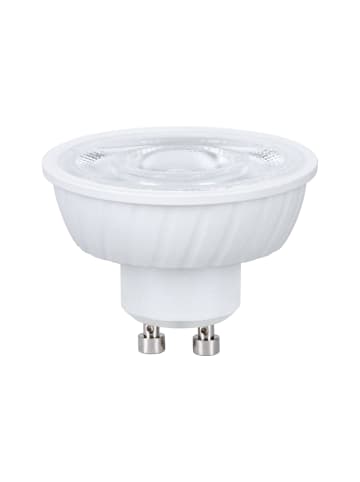 Standard 230V LED Reflektor GU10 Flat 37mm 550lm 4,9W 4000K  Signalweiß E