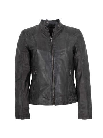 Lederjacke Lammnappa in Schwarz