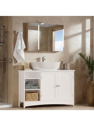 Badezimmerschrank in Weiß - (B)90 x (H)60 x (T)30 cm