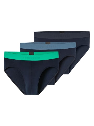 Slip 3er Pack in Blau/Schwarz/Grün