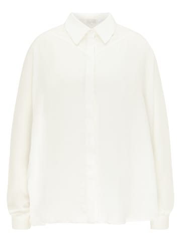 Damen Oversize-Bluse in Wollweiss