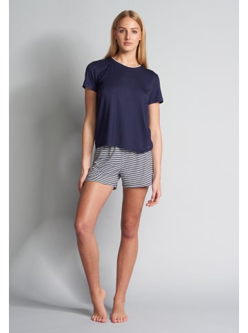 Shorty Florence in blau-mittel-Ringel