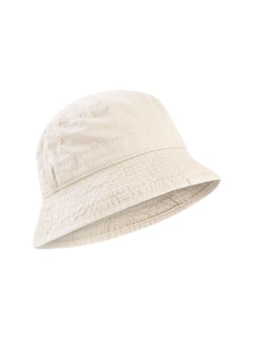 Bucket Hat aus reiner Baumwolle in Beige