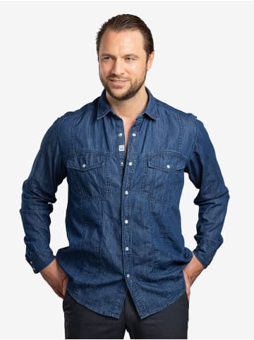 Hemd Dynasty Denim in Dark Blue, Navy