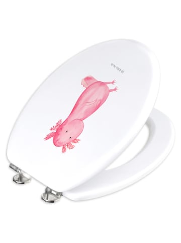 WC Sitz Axolotl Niedlich ohne Spruch in Weiß