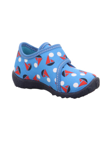 Geschlossener Hausschuh SPOTTY in Blau/Mehrfarbig