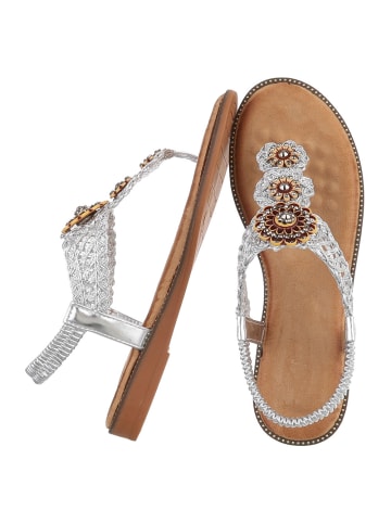 Sandale & Sandalette in Silber