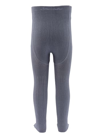Strumpfhose Rippe in blaugrau