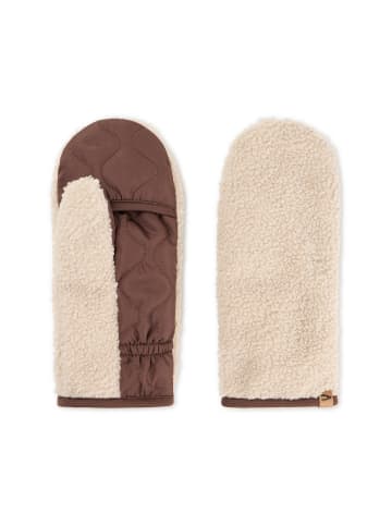 Teddy-Handschuhe mit Fleecefutter in Hafer