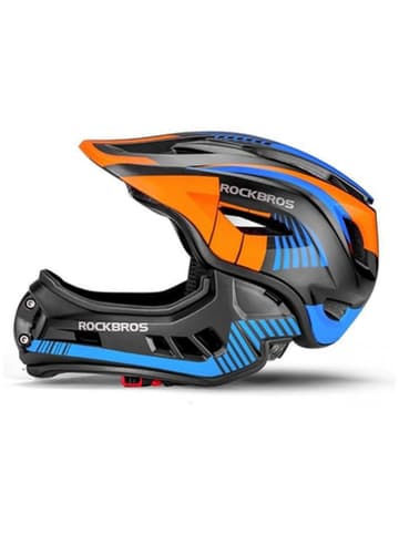 Rockbros TT 32SOBL S Kinderfahrradhelm mit abnehmbarem