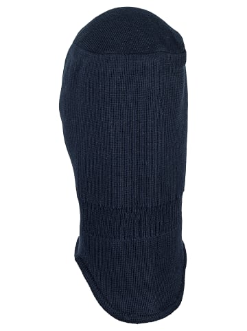 Wende-Strickmütze in marineblau