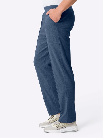 Freizeithose in jeansblau-meliert