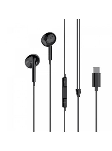 XO Kabelgebundene In-Ear-Kopfhörer 1,2m in Schwarz in Schwarz