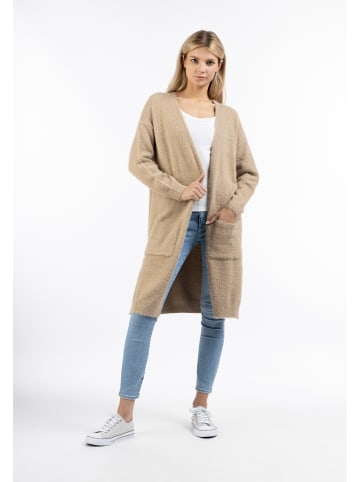 Damen Strick Cardigan in Beige
