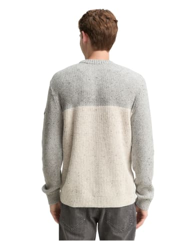 Pullover STRUCTURED MIX CREWNECK PULLOVER in Mehrfarbig