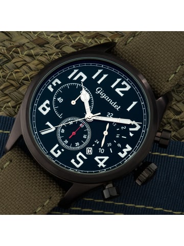 Quarzuhr Chronograph "INTERCEPTOR" in Grün/Schwarz