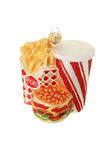 Baumschmuck-Glasornament in Bunt
